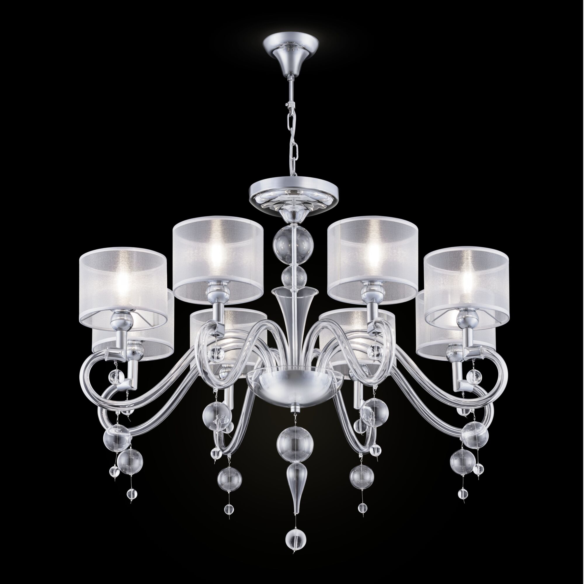 Подвесная люстра Bubble Dreams с абажурами белого цвета
Подвесная люстра Bubble Dreams с абажурами белого цвета