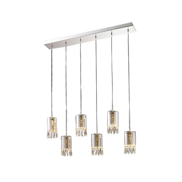 Подвесной светильник Delight Collection Crystal Tube с прозрачными стеклянными пафонами
Подвесной светильник Delight Collection Crystal Tube с прозрачными стеклянными пафонами