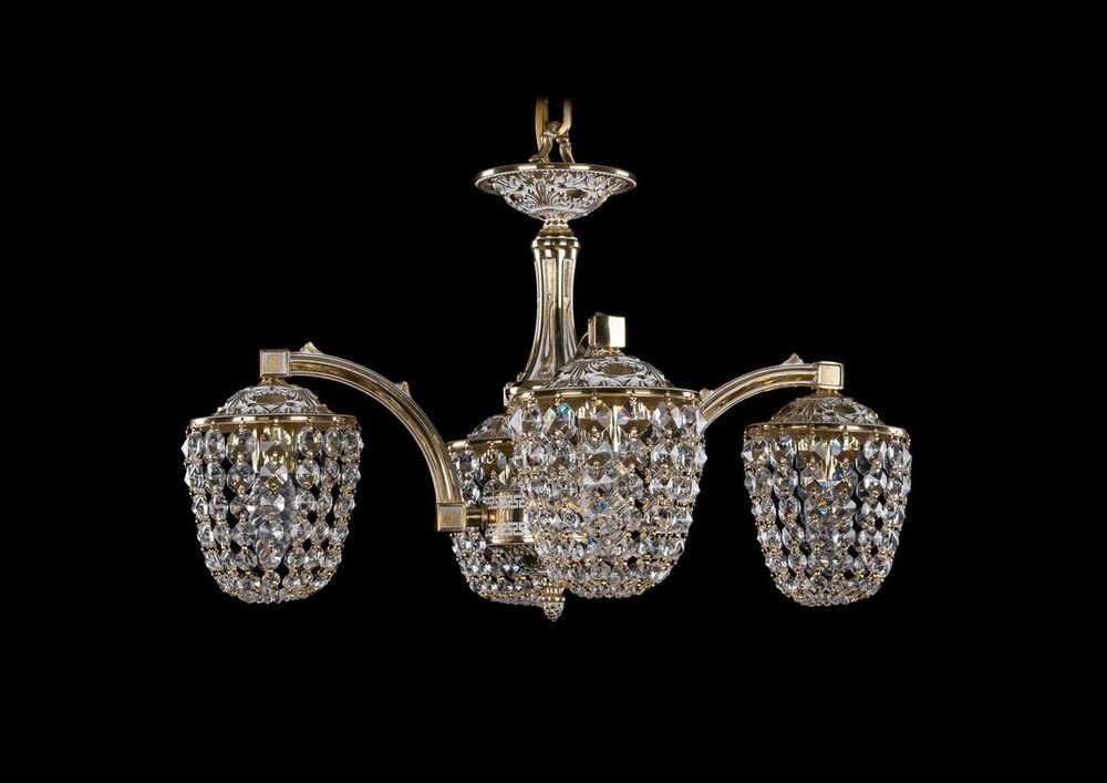 

Подвесная люстра Bohemia Ivele с декоративными плафономи из хрусталя