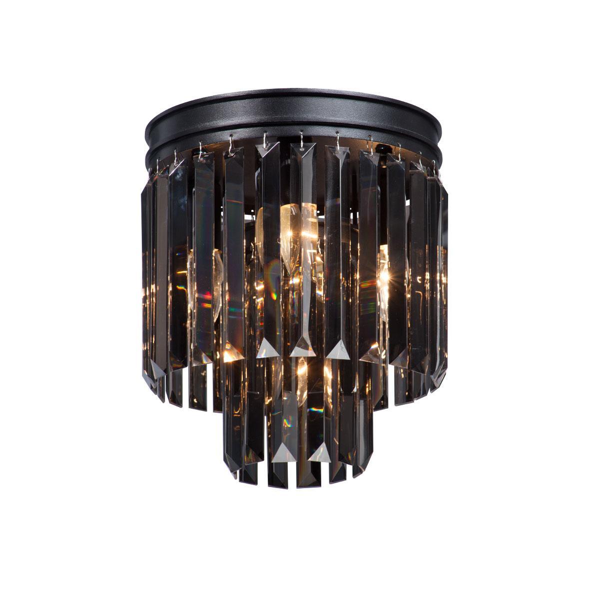 

Потолочная люстра с черными подвесками