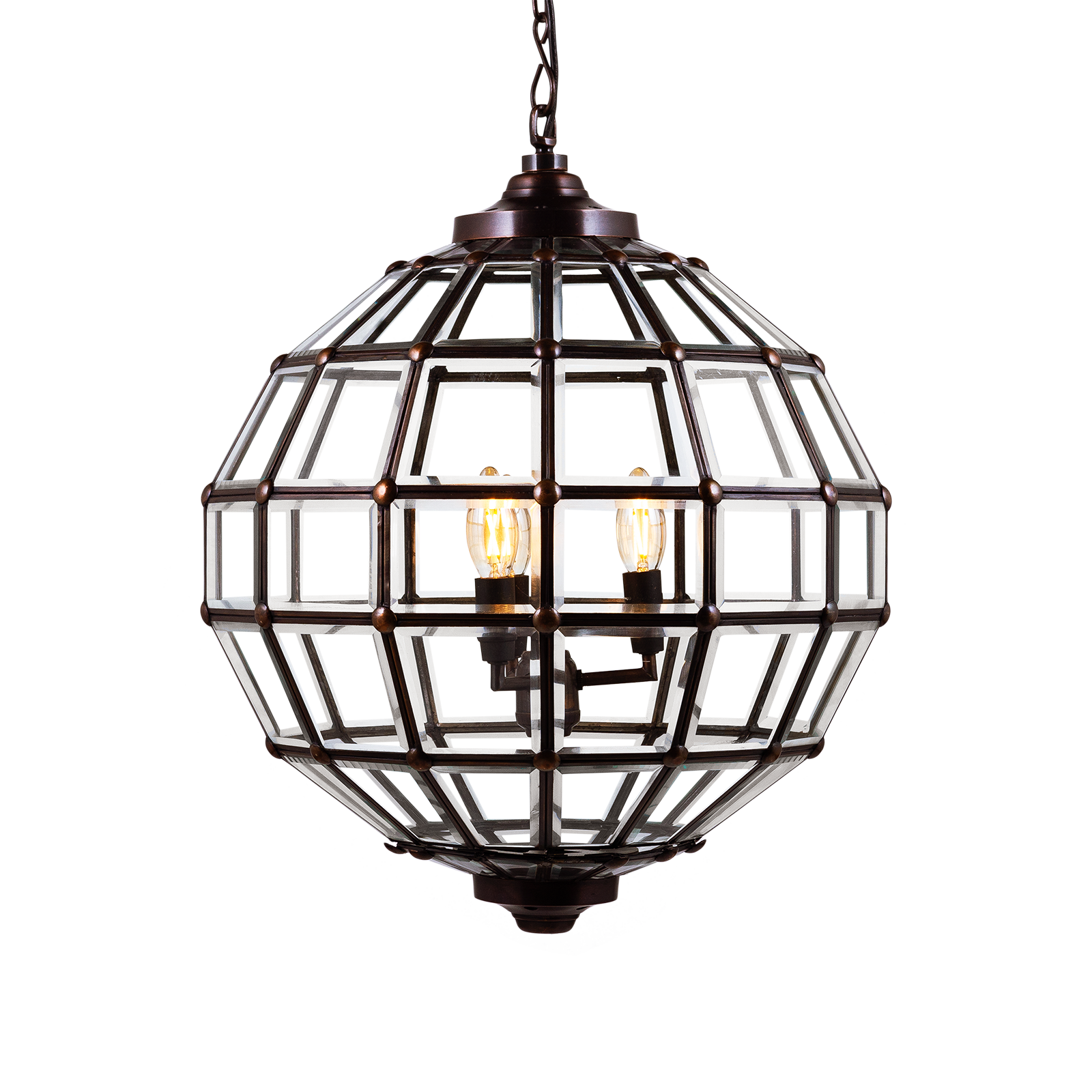 

Подвесная люстра Luna Timbre из металла и стекла