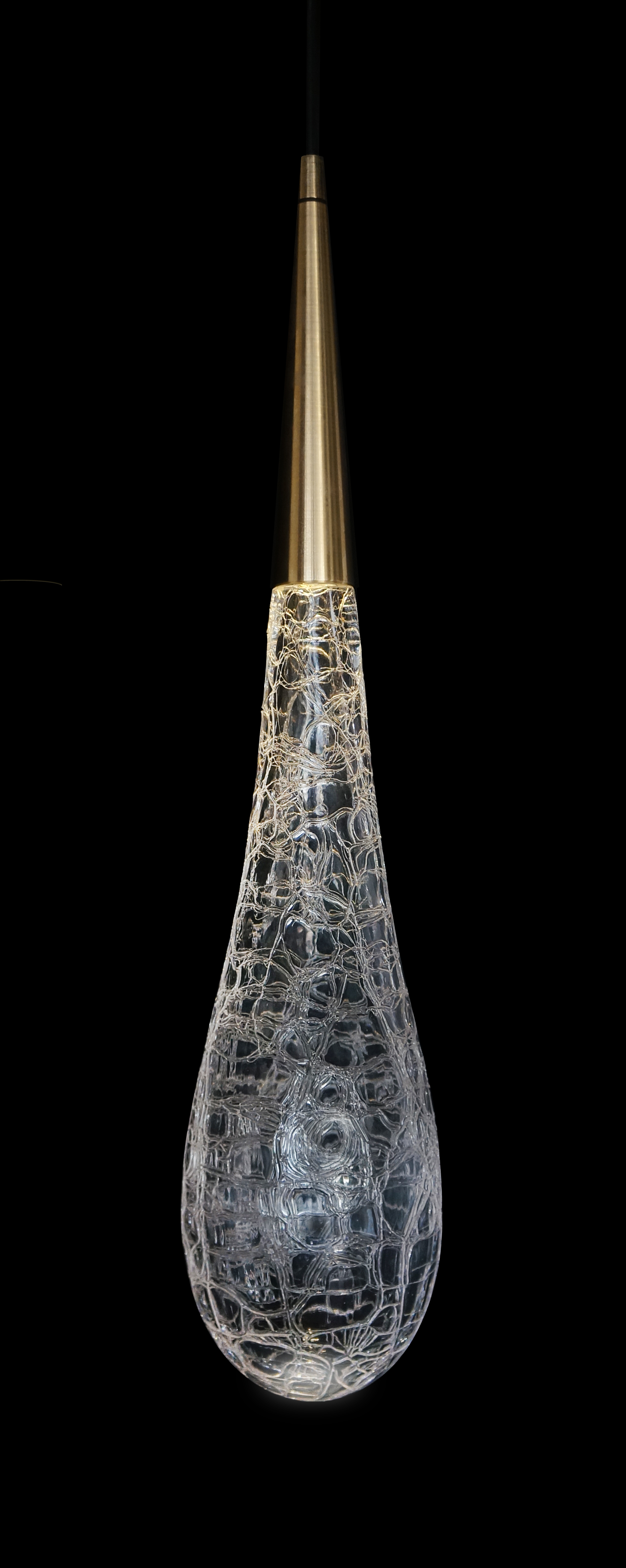 

Подвесной светильник Glassburg Drop Cracklé