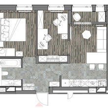 Фото из портфолио Небольшая квартира для семьи архитекторов – фотографии дизайна интерьеров на INMYROOM