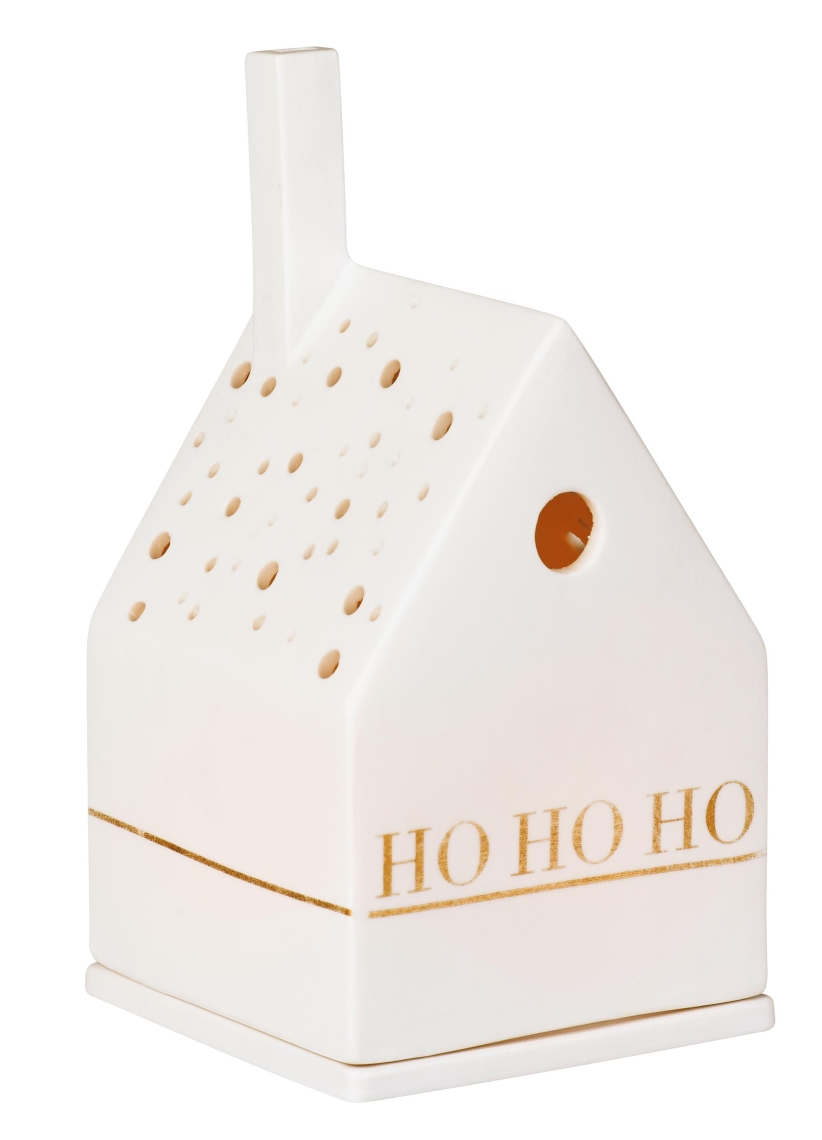 

Подсвечник Xmas Light House ho ho ho белого цвета