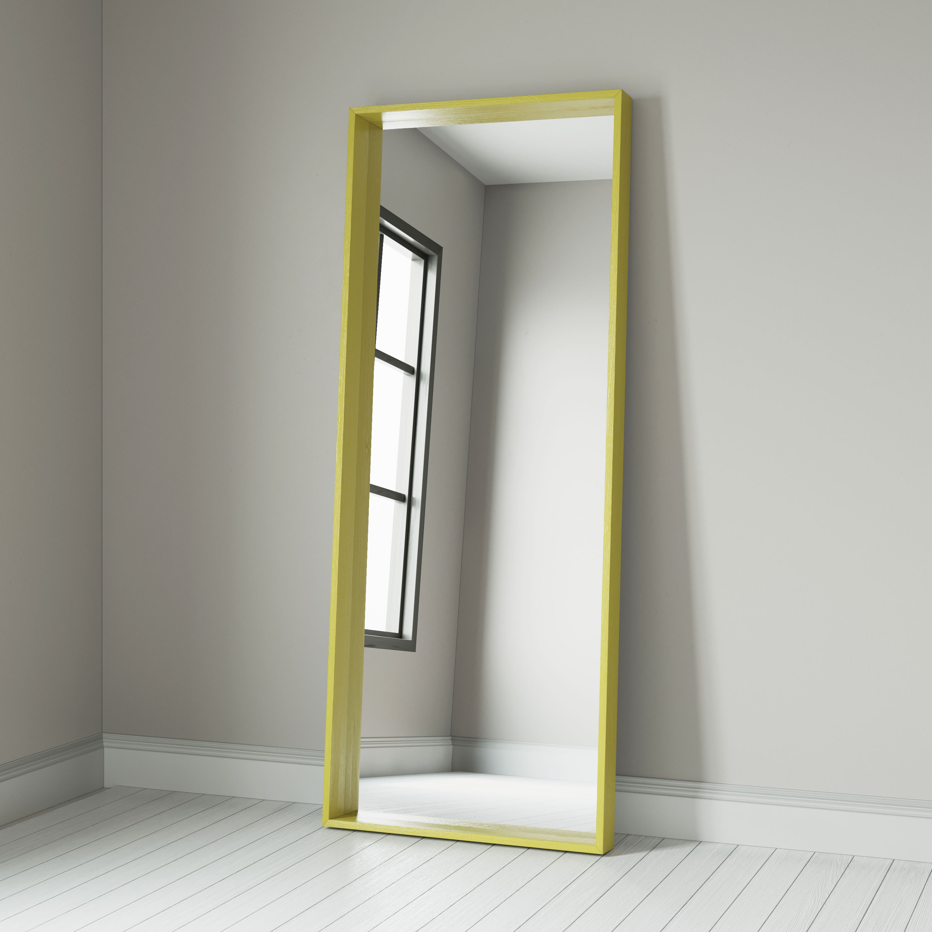 

Зеркало Quadro в раме белого цвета