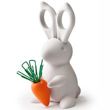 Ножницы+магнит со скрепками bunny белый Ножницы+магнит со скрепками bunny белый