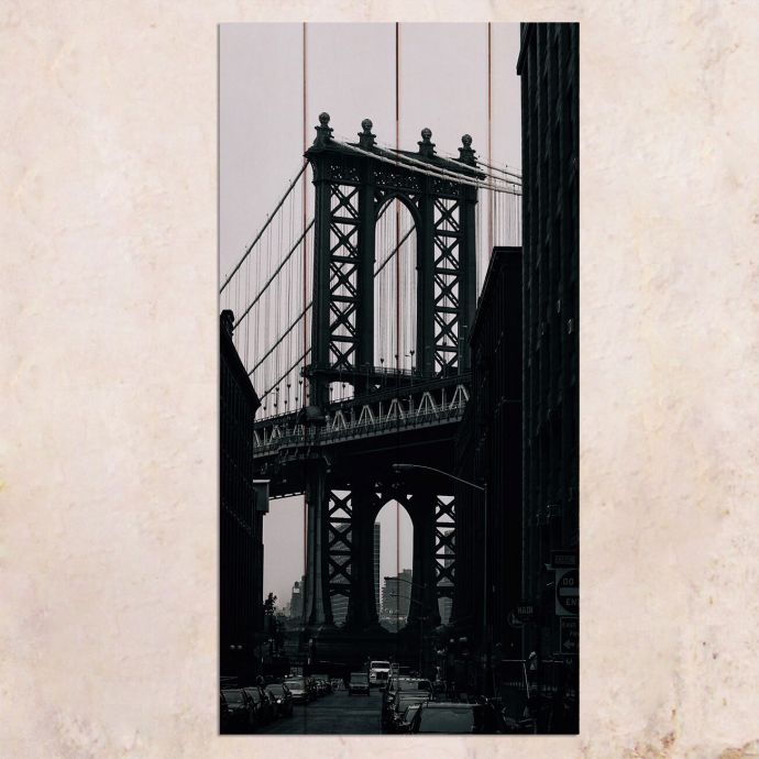 

Картина на дереве George Washington Bridge 40х80