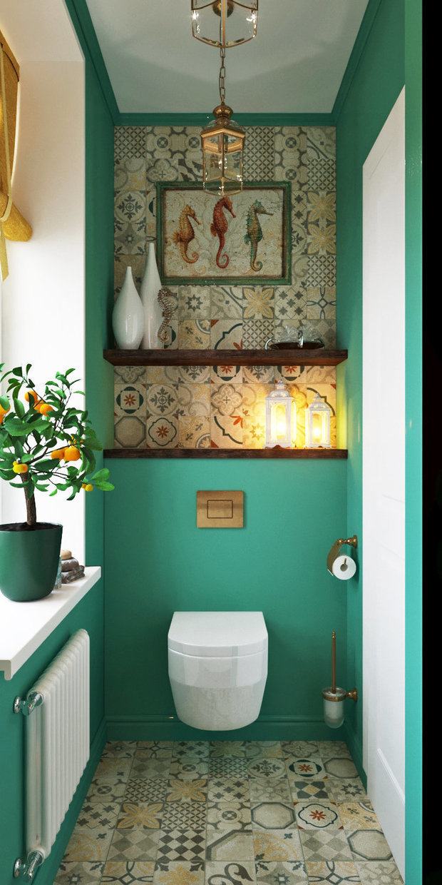 Фотография: Ванная в стиле Прованс и Кантри, Советы, сантехника для ванной комнаты, дизайнерская сантехника, маленькая ванная, смеситель, AMPM – фото на INMYROOM