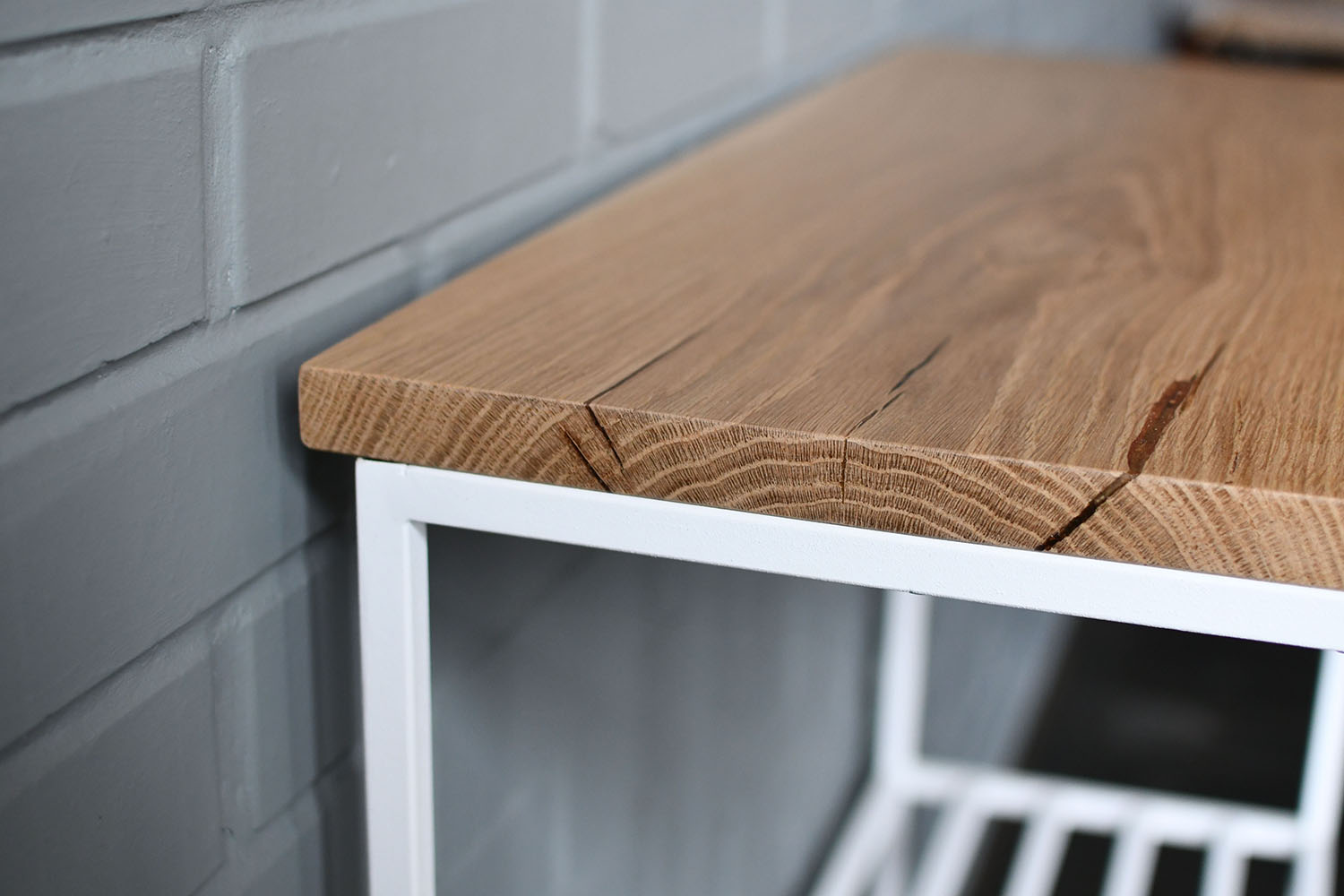 

Консольный стол Hall Oak с белым подстольем