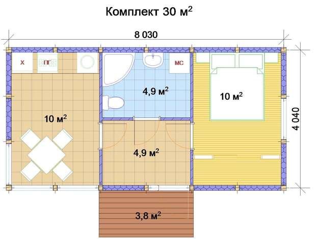 Фото из портфолио Rubus Home - варианты планировки – фотографии дизайна интерьеров на INMYROOM