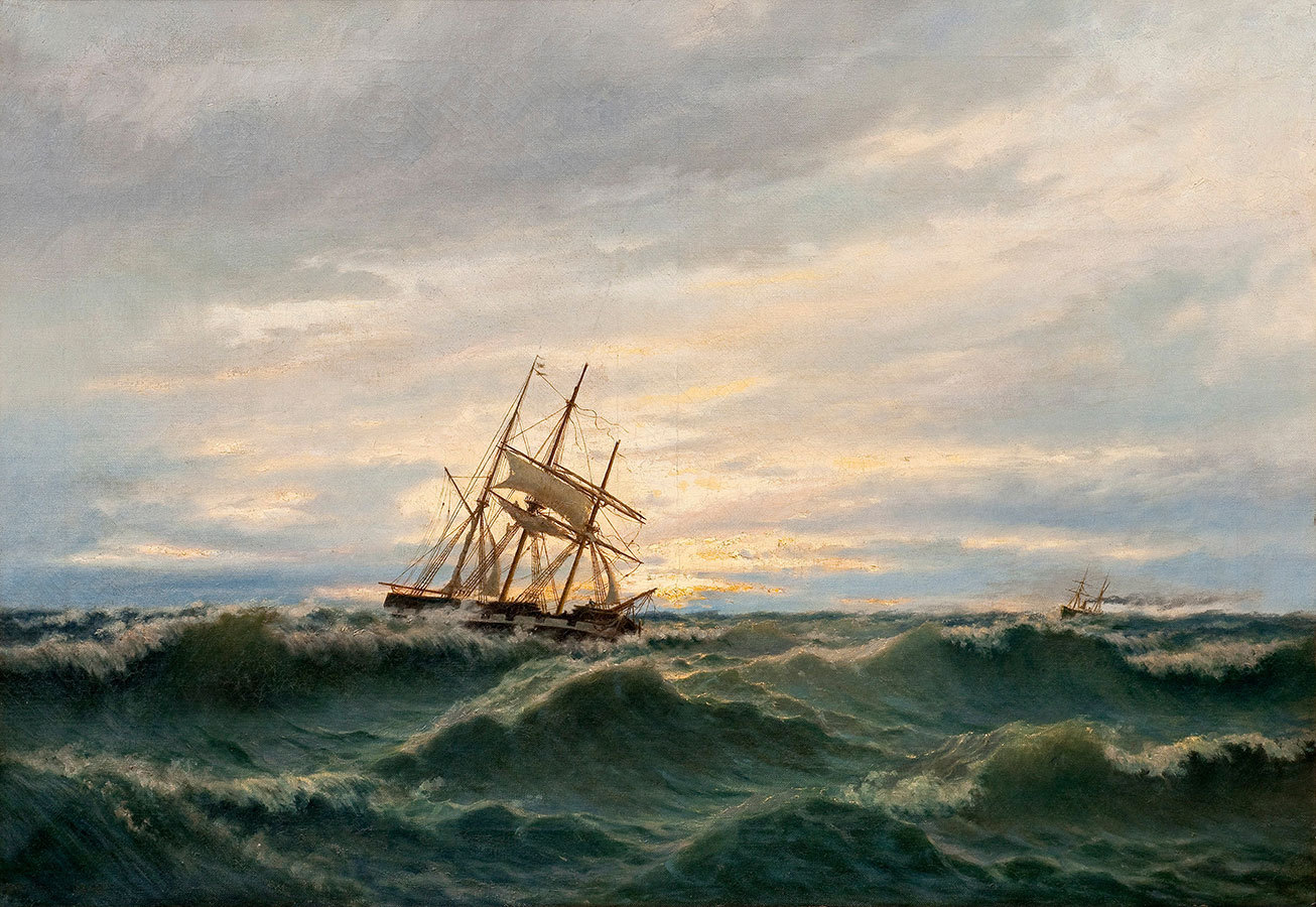

Репродукция картины на холсте Ship in Distress
