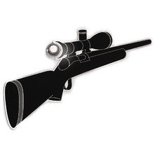 Наклейка на глазок eye spy снайперская винтовка Наклейка на глазок eye spy снайперская винтовка