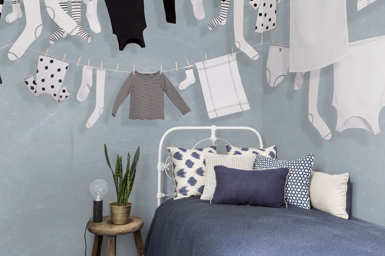 

Дизайнерские обои Laundry Day Blue