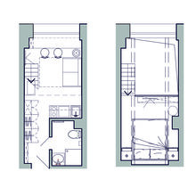 Фото из портфолио Студия в апартаментах «Лофт на Херсонской 41а» – фотографии дизайна интерьеров на INMYROOM