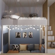 Фото из портфолио Проект двухуровневой квартиры в ЖК "Спектр", Кольцово – фотографии дизайна интерьеров на INMYROOM