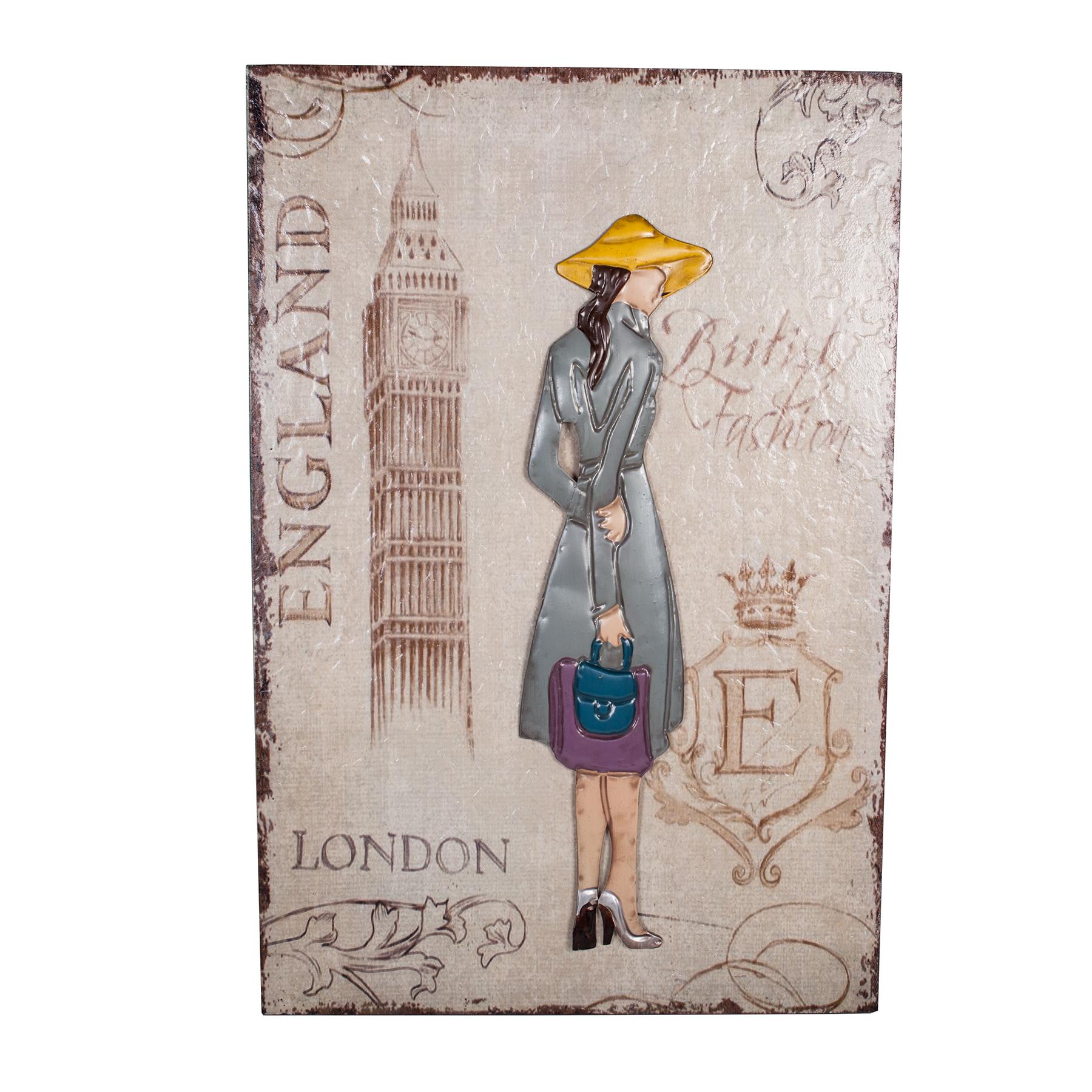 

Декоративное настенное панно "London Girl"