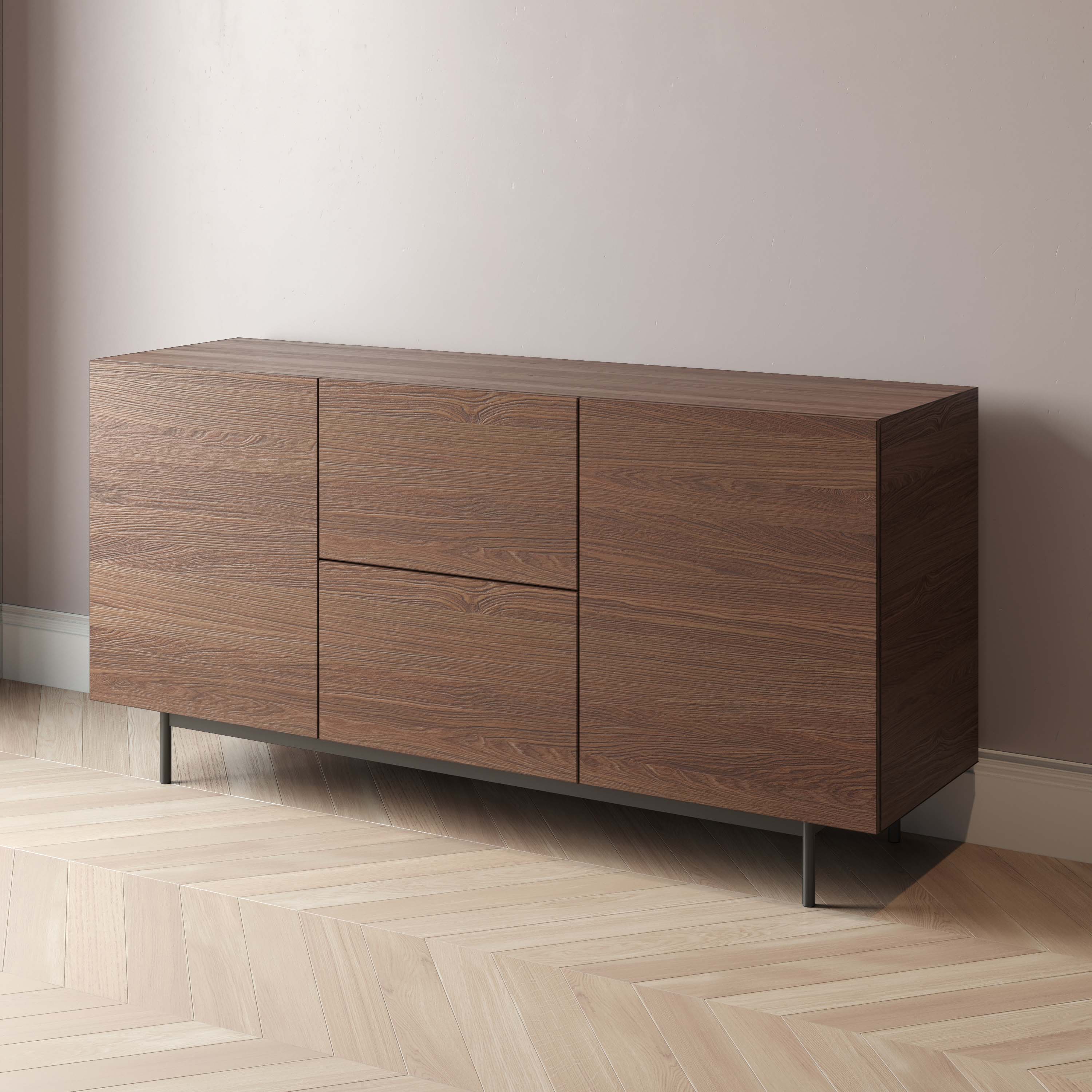 

Комод Cube-2 180x45 черного цвета