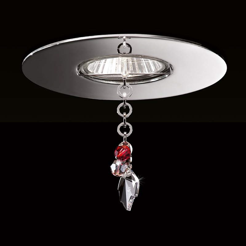 

Встраиваемый светильник Beby Group Chrome с красным камнем из хрусталя Swarovski