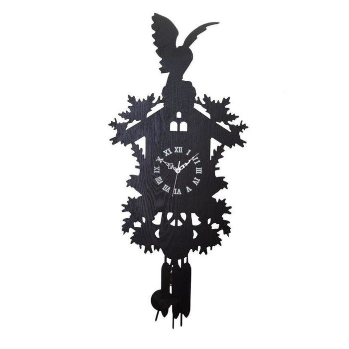 Настенные часы с маятником "Domestic Puzzle Black I" Настенные часы с маятником "Domestic Puzzle Black I"