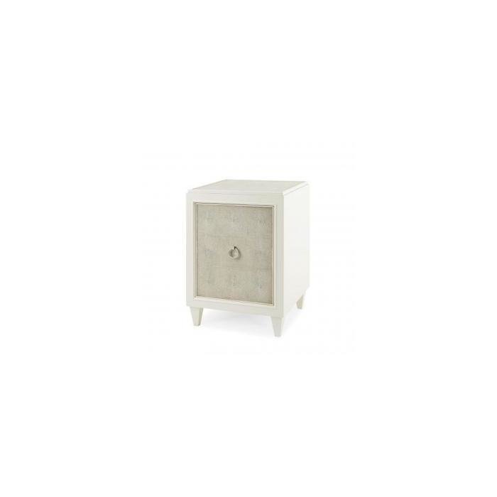 Тумба TAYLOR NIGHTSTAND / CREAM LACQUER AND SHAGREEN Тумба TAYLOR NIGHTSTAND / CREAM LACQUER AND SHAGREEN