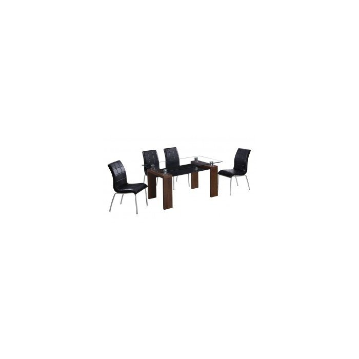 Обеденная группа Eleganza Verona Black Обеденная группа Eleganza Verona Black