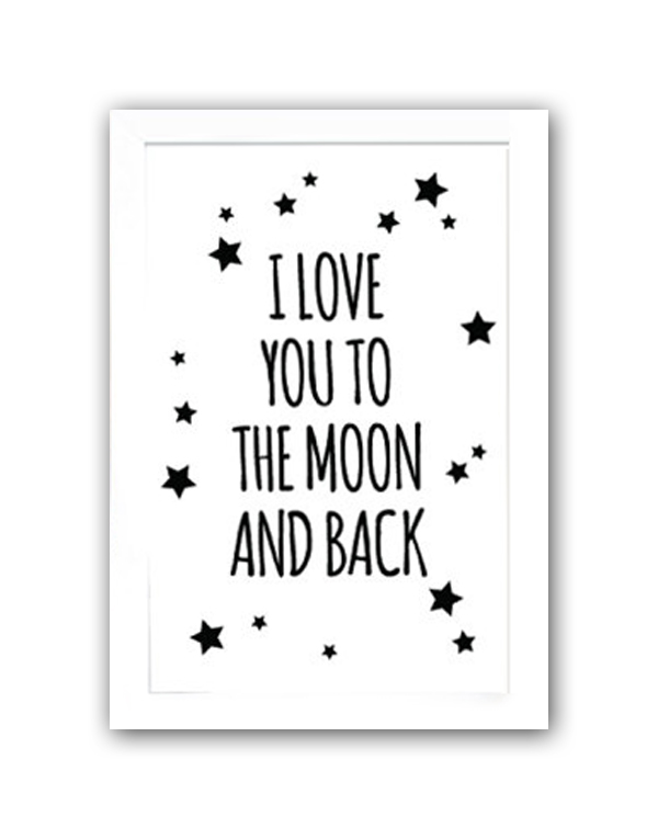 

Постер "To The White Moon And Back" а4