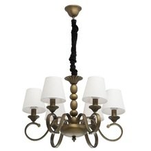 Подвесная люстра MW-Light Вирджиния с белыми абажурами Подвесная люстра MW-Light Вирджиния с белыми абажурами