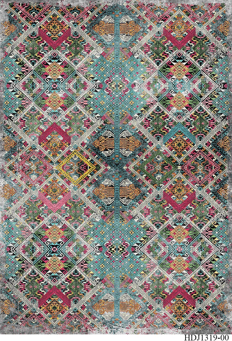 

Ковер с ромбами разноцветный 120x180