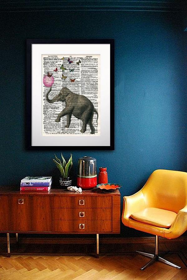 

Постер Elephant And Balloon а4 на бумаге