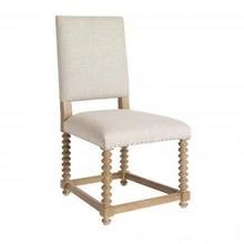 SPOOL SIDE CHAIR IN LIGHT LINEN SPOOL SIDE CHAIR IN LIGHT LINEN