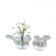 GLASS BIRD VASE GLASS BIRD VASE
