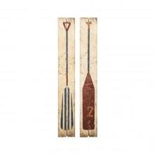 Декор для стен Wood Wall Plaque with Painted Oar Декор для стен Wood Wall Plaque with Painted Oar