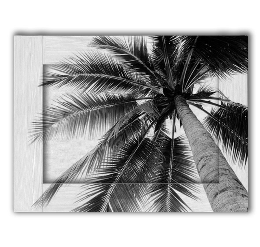 

Картина с арт рамой пальма 70х90