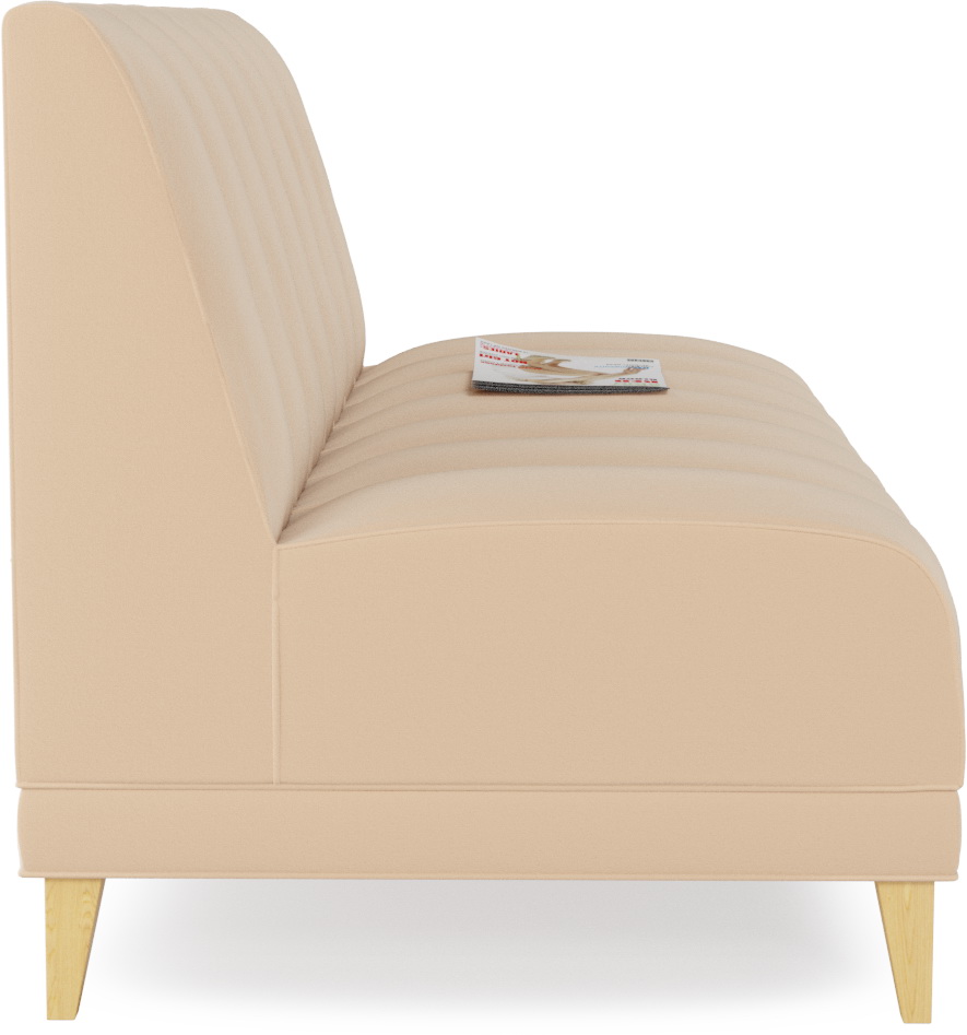 

Диван прямой люция Beige светло-коричневого цвета