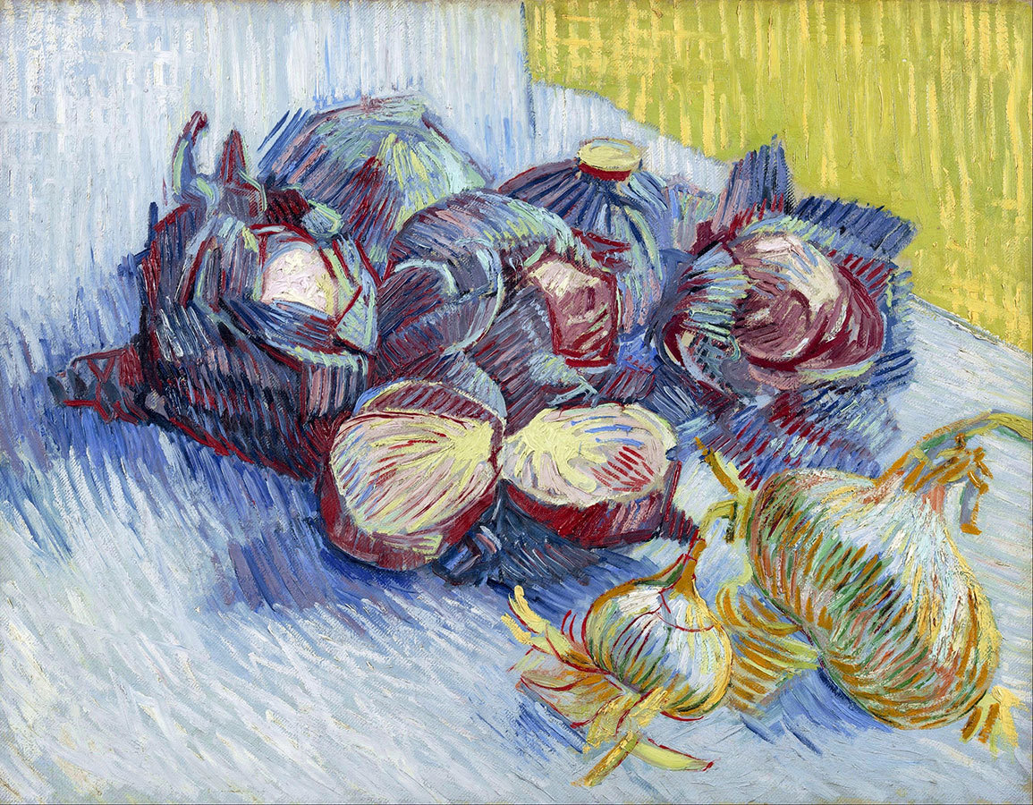 

Репродукция картины на холсте Still Life With Red Cabbage And Onions 1887 - 1888 г.