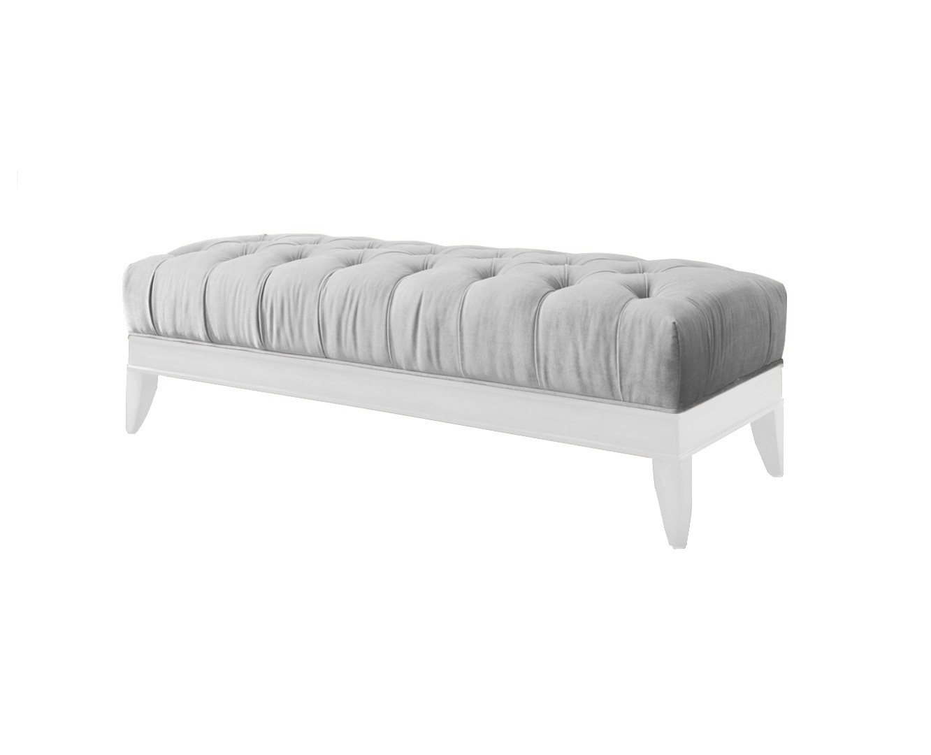 

Банкетка на коротких ножках Castro Armchair молочный велюр