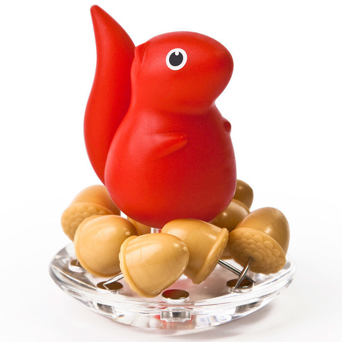 Канцелярские иголки squirrel красные Канцелярские иголки squirrel красные