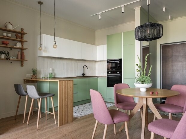 Фотография: Кухня и столовая в стиле Современный, Гостиная, Гид – фото на INMYROOM