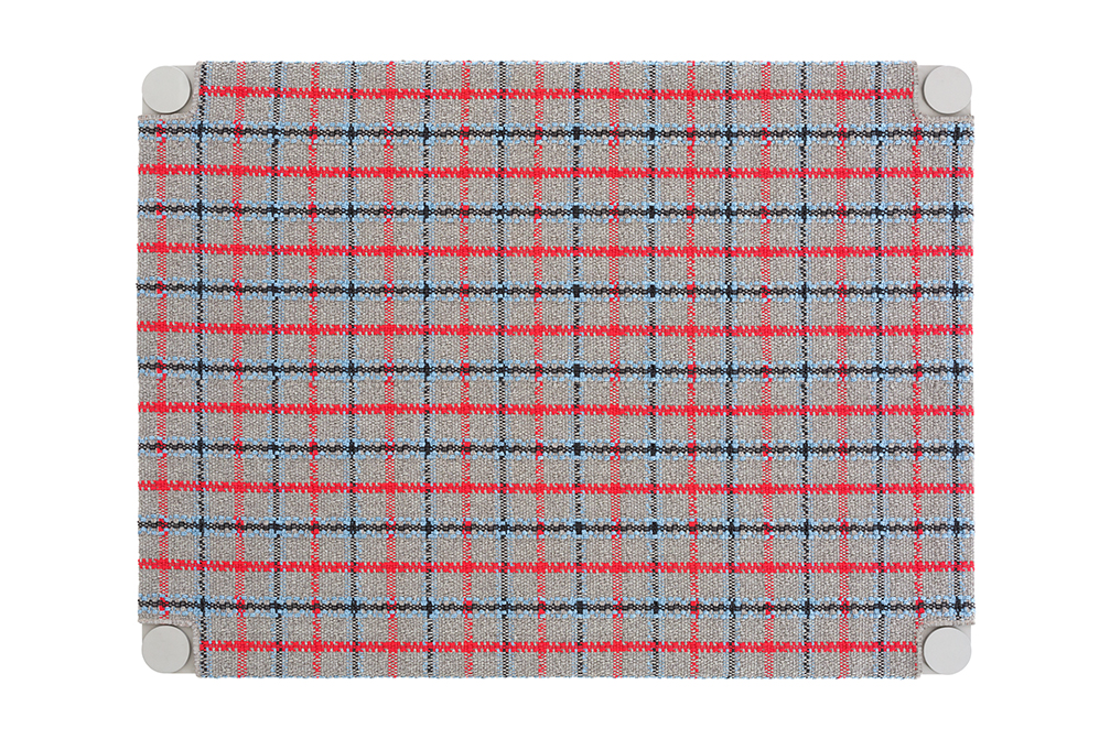 

Двухспальная кровать Tartan Blue голубого цвета