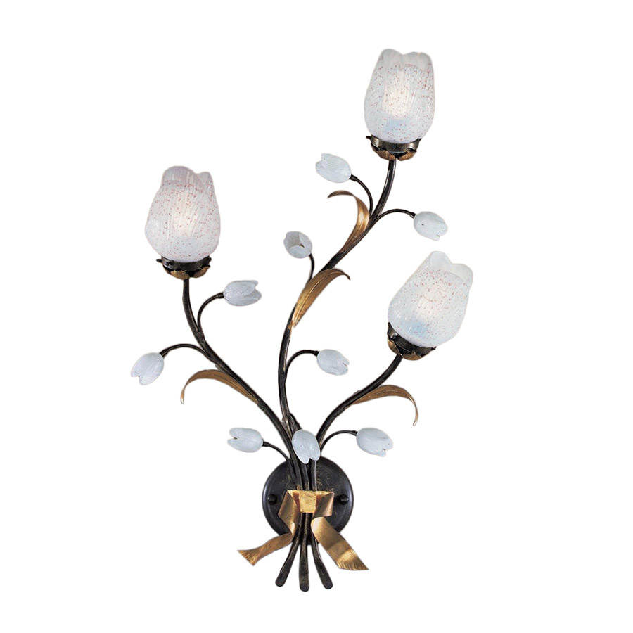 

Бра mm Lampadari Flor с плафонами из стекла матового белого цвета