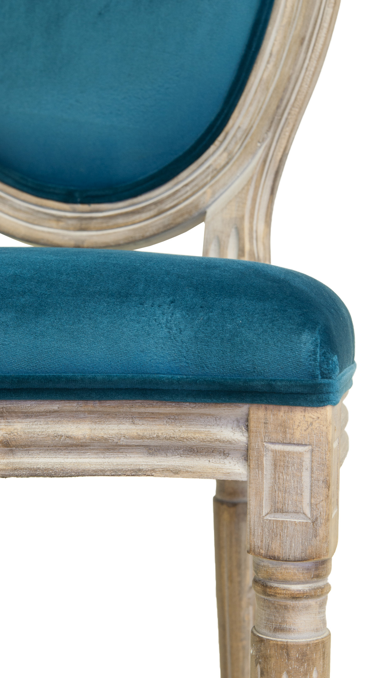 

Стул Volker Blue Silver с каркасом из массива