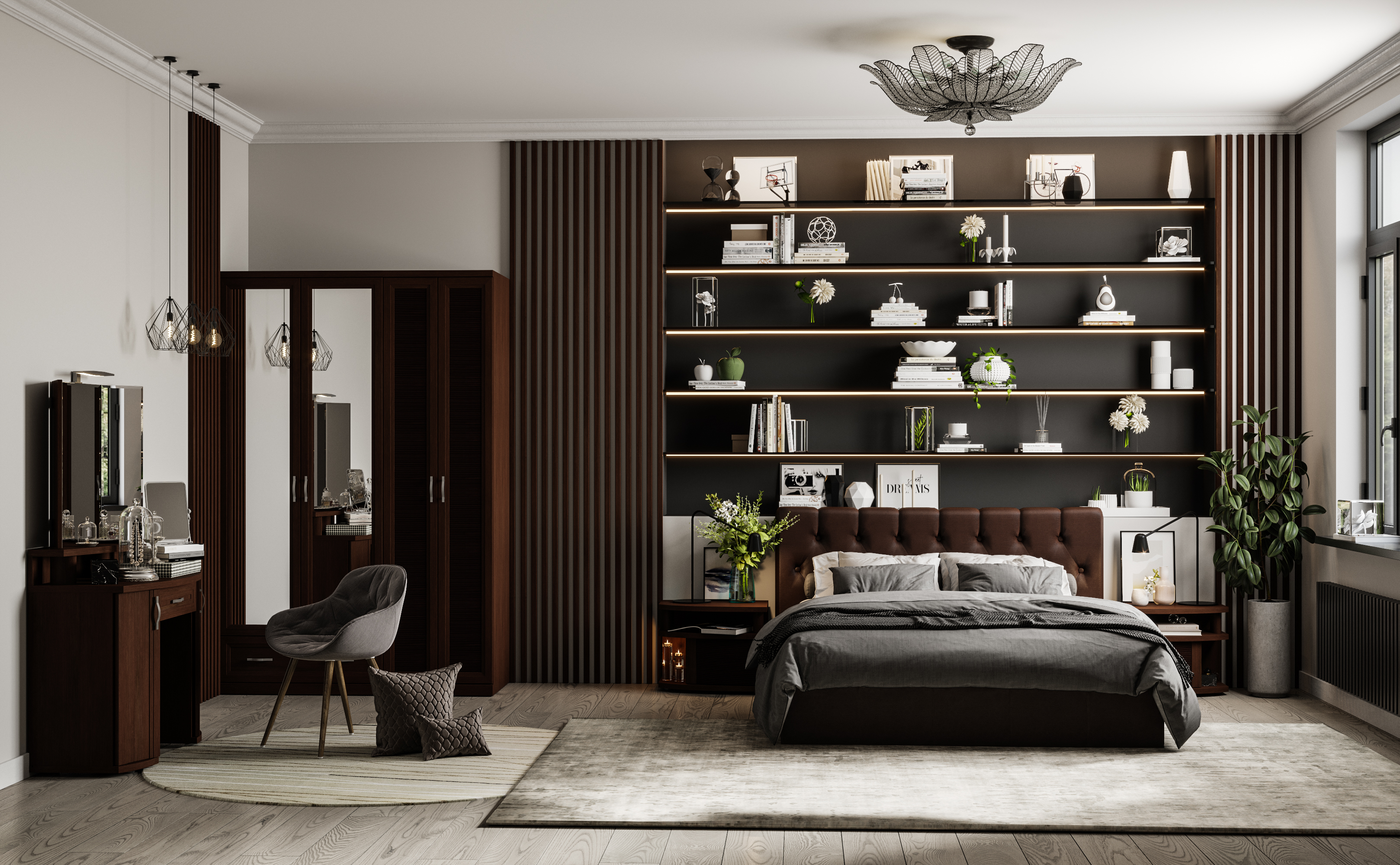 

Кровать инуа 160х200 темноо-коричневого цвета с подъемным механизмом