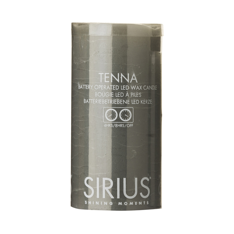 

Светодиодная свеча с таймером Tenna серого цвета