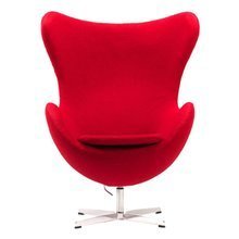 Кресло Egg Chair красного цвета Кресло Egg Chair красного цвета