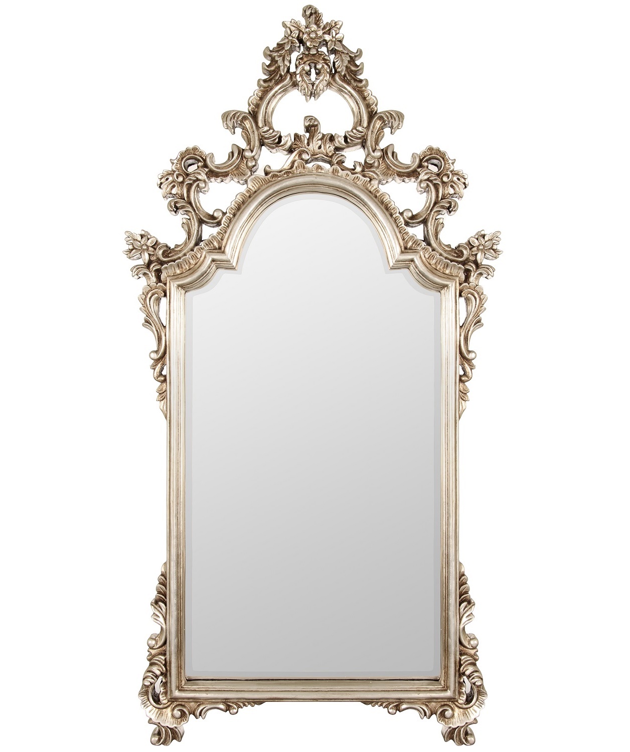 

Настенное зеркало Pretty Silver в резной раме