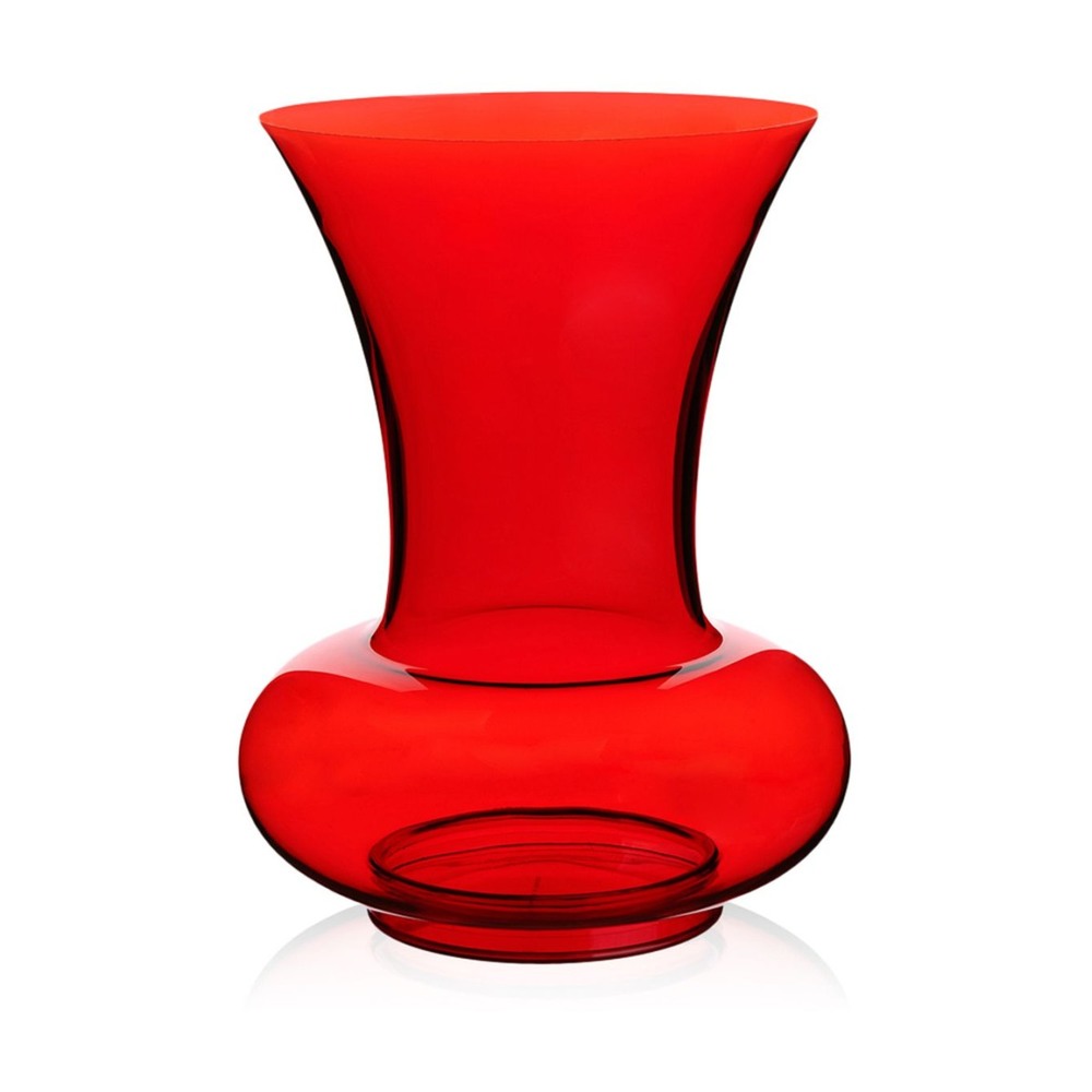 Красная ваза. La Boheme Kartell. Kartell 8872-v4. Ваза для цветов (красный).