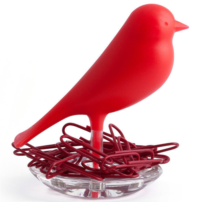 Держатель для скрепок sparrow красный Держатель для скрепок sparrow красный