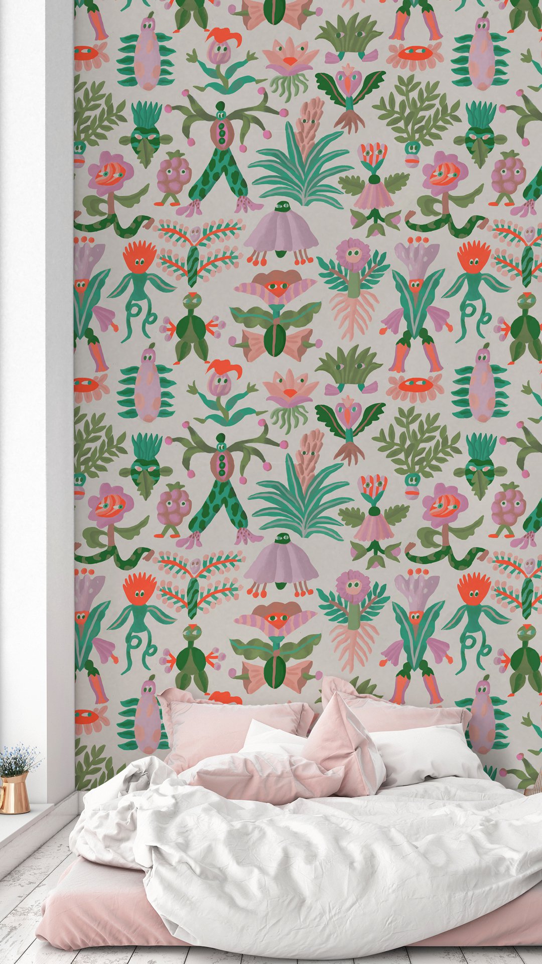 

Обои танец фруктов и цветов на флизелиновой основе