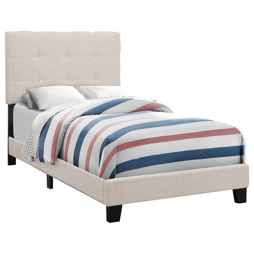 

Кровать Beige Linen бежевого цвета 140х200