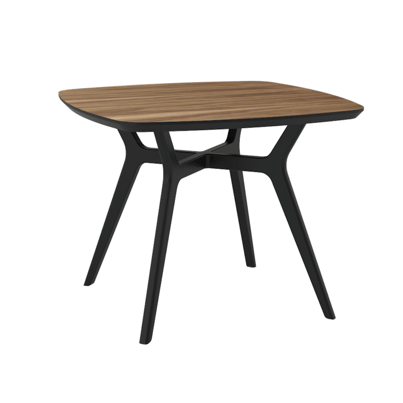 

Стол Lars Walnut Black 100х100 орех